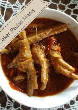 Foto resep Ceker Pedas Manis
