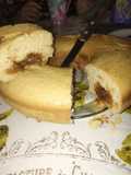 Bizcochuelo de vainilla con dulce de leche