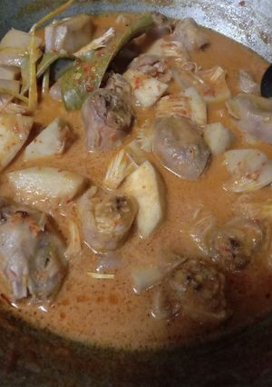 Foto resep Gulai nangka campur kepala ayam