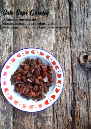 Foto resep Sate Sapi Goreng