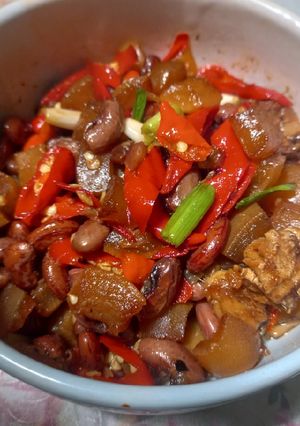 Foto resep Tumis kacang merah dan cecek