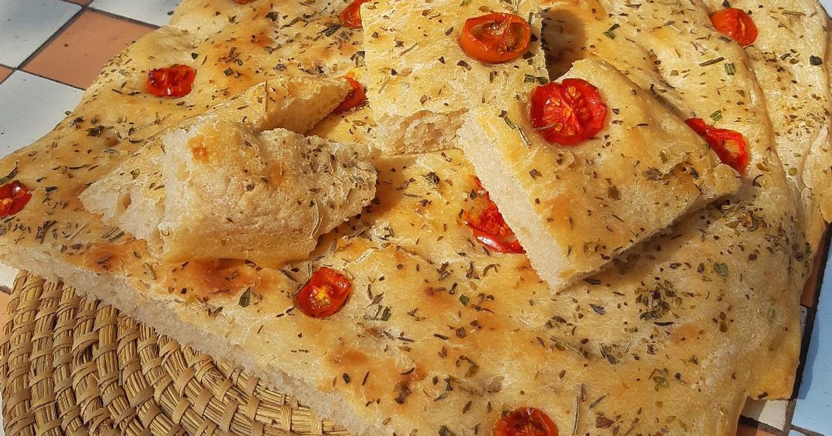 Focaccia italiana Receta de Gaby- Cookpad