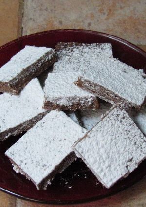 Una foto de Brownies sin horno
