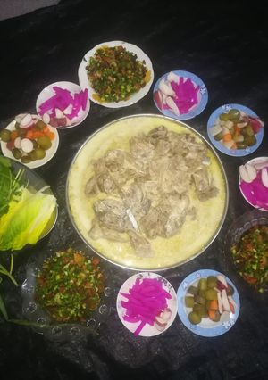صورة لوصفة منسف سوري