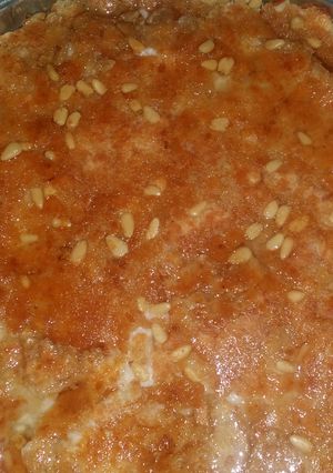 صورة لوصفة كنافة بالخبز الإفرنجي (كنافة كذابة)