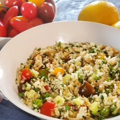 A picture of Cauliflower Tabbouleh.