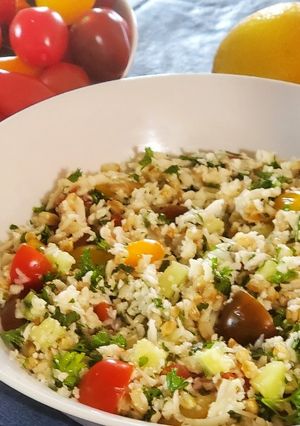 A picture of Cauliflower Tabbouleh.