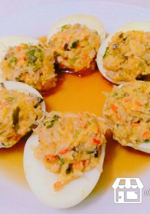 รูปของ ไข่ต้มไก่สับนึ่ง