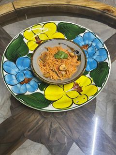 Una foto de Espagueti con Crema de Champiñones y Chorizo Chipotleado
