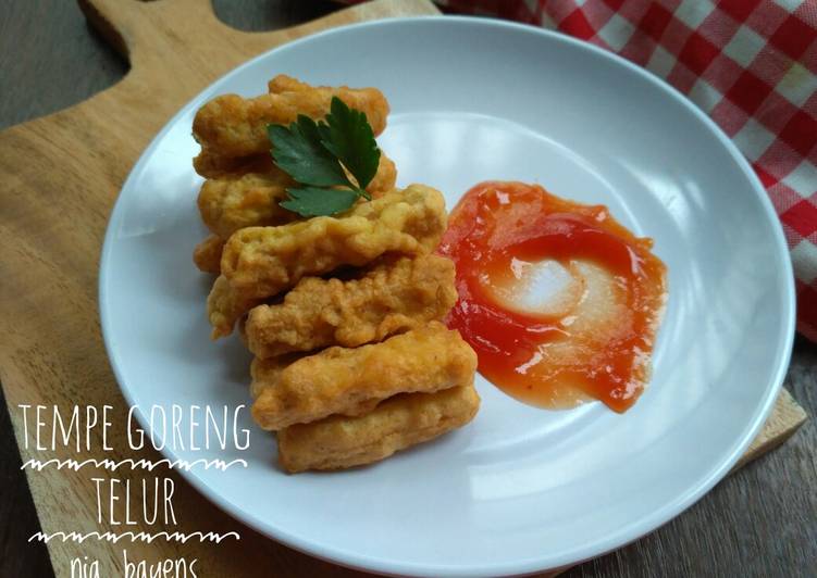 Tempe goreng telur