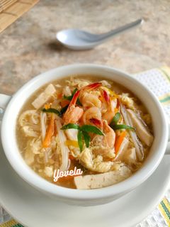 Foto resep Sup Tahu Udang Enoki