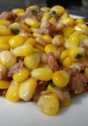 Hình của món Bắp xào pate.