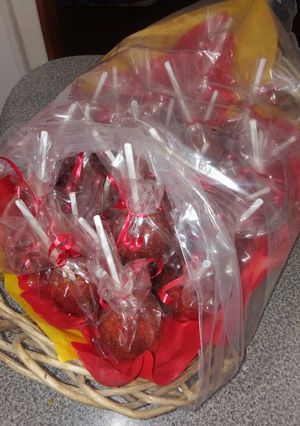 Una foto de Manzanas de chamoy