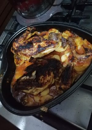 صورة لوصفة صينيه بطاطس بالفراخ