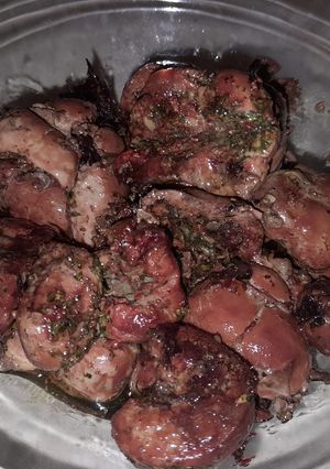 Una foto de Riñones al Horno con Provenzal