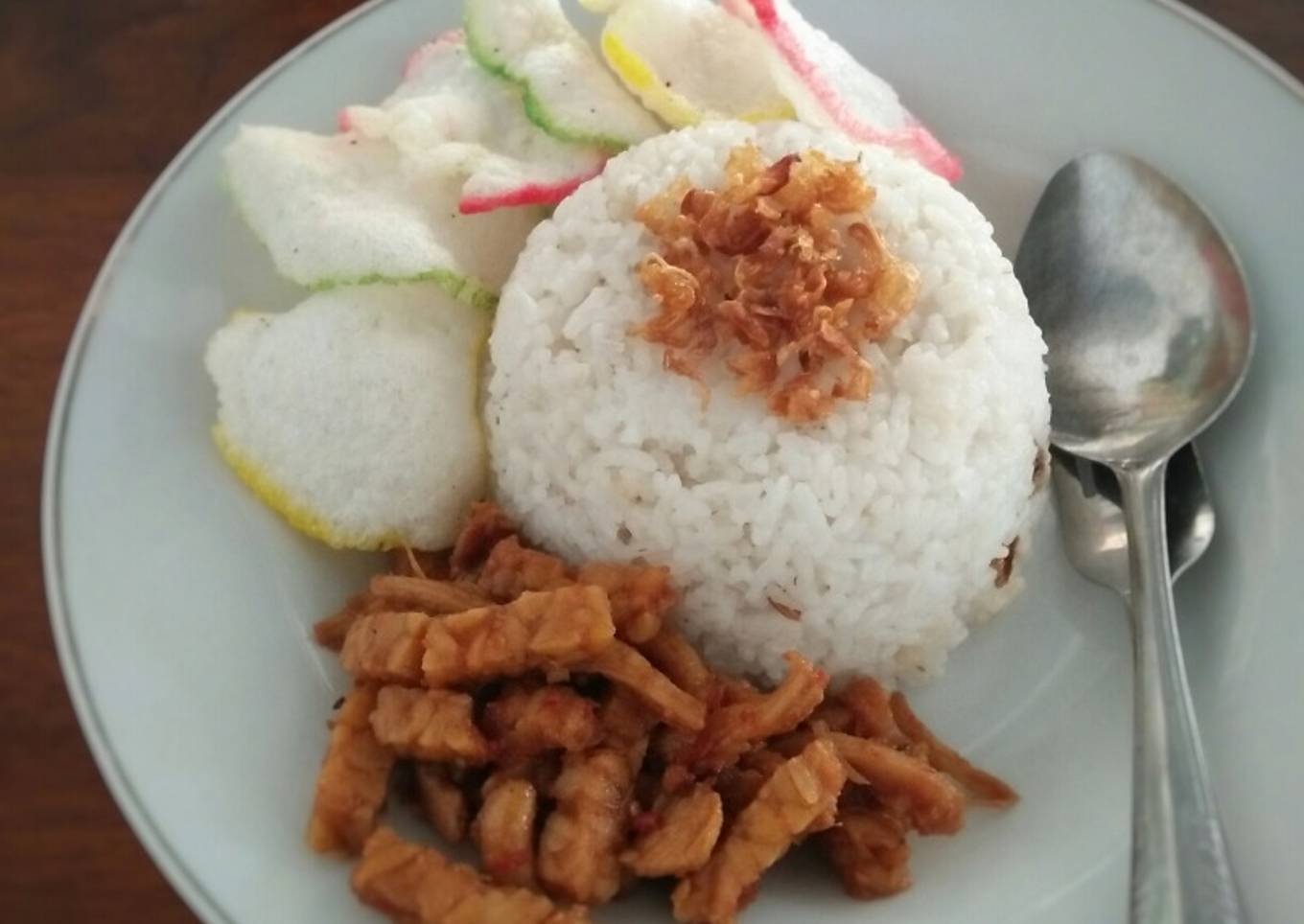 nasi udok kosong