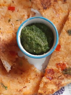हरी चटनी विद पिज़्ज़ा सैंडविच (hari chutney with pizza sandwich recipe in hindi) रेसिपी मुख्य फोटो