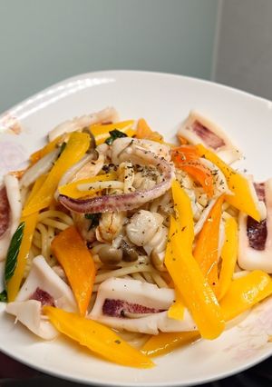 清炒義大利麵 的食譜成品照片