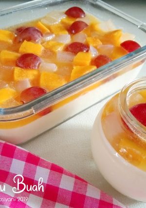Foto resep Puding Susu Buah