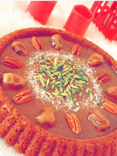 صورة لوصفة كيكة التمر اللذيذه 😋