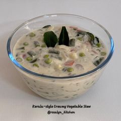 A picture of Kerala-style Creamy Vegetable Stew - Warm & Hearty Winter Bowl.