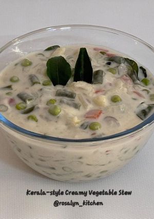 A picture of Kerala-style Creamy Vegetable Stew - Warm & Hearty Winter Bowl.