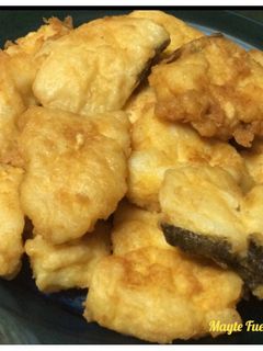 Una foto de Lomos de bacalao fresco rebozado