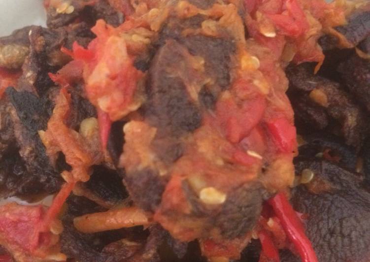 Resep Resep dendeng kambing pedess dan empuk, Lezat Sekali