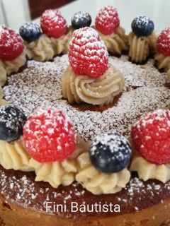 Una foto de Tarta de castañas