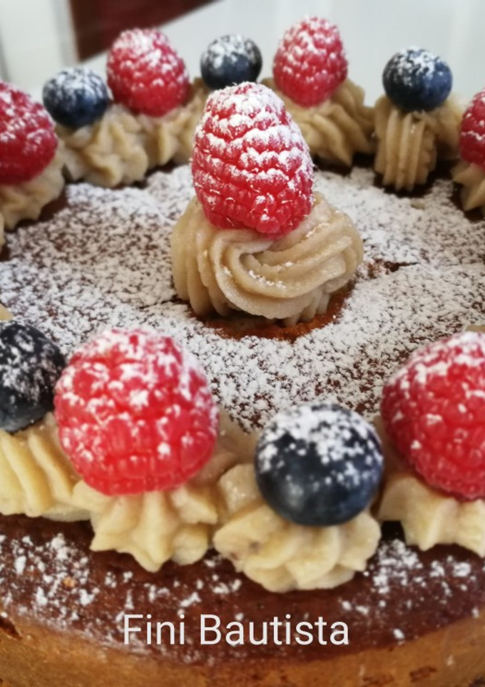 Una foto de Tarta de castañas