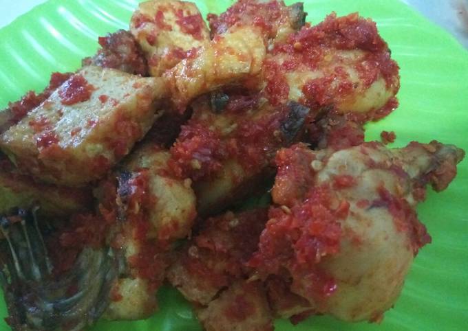 Ayam Goreng Tahu Balado