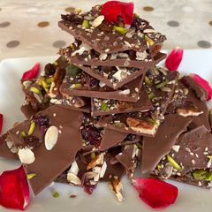 A picture of Hippie chocolate bark.