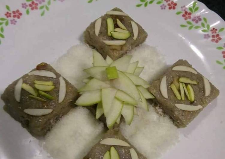 Guava and coconut barfi