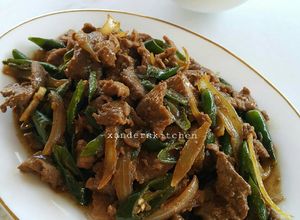 Foto resep Tumis sapi cabe hijau