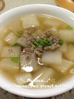 韓式牛肉蘿蔔湯소고기무국 的食譜成品照片