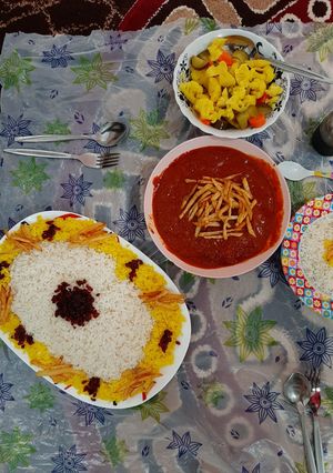 عکسی از دستور چلو گوشت