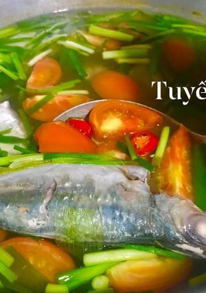 Hình của món Canh ngót cá biển.