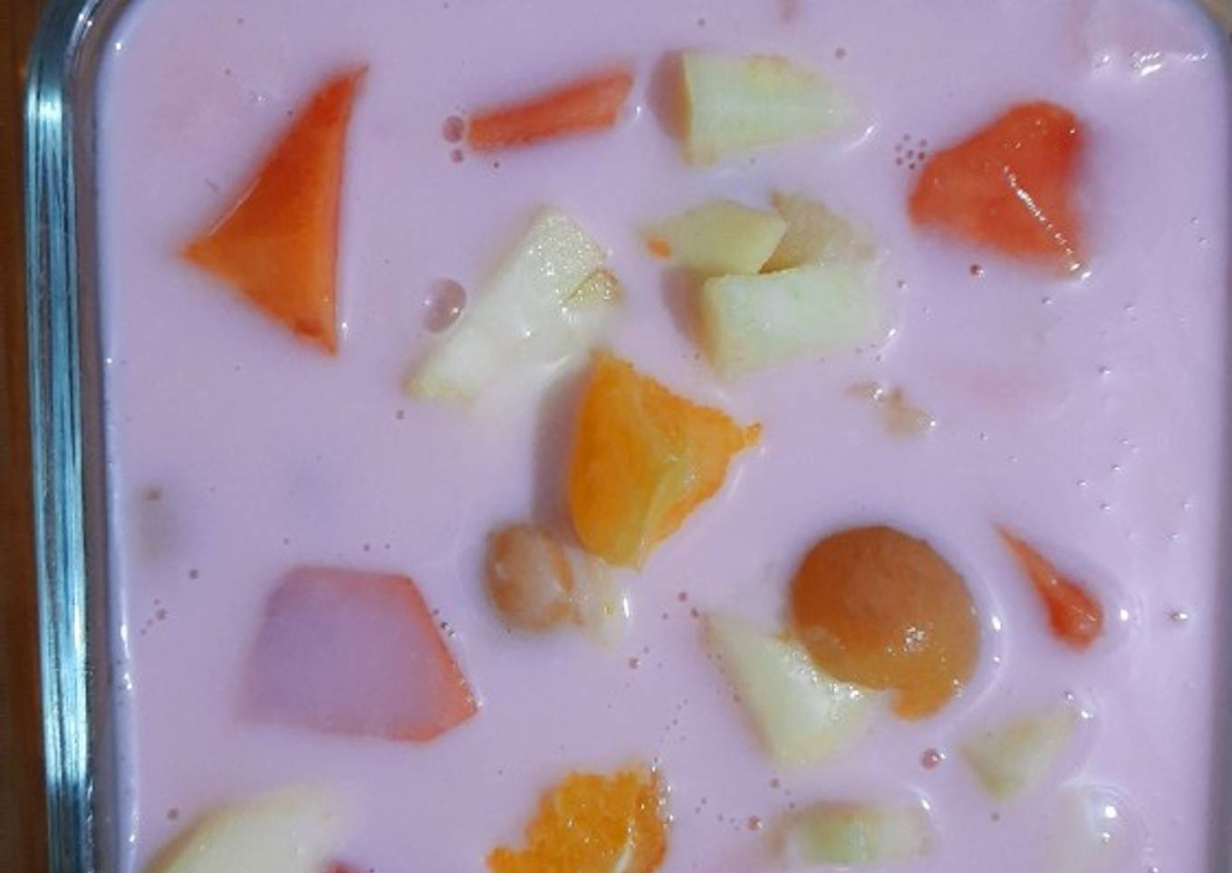 Strawberry Fruit Custard