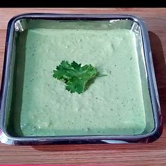 Curd coriander chutney A picture of Curd coriander chutney.