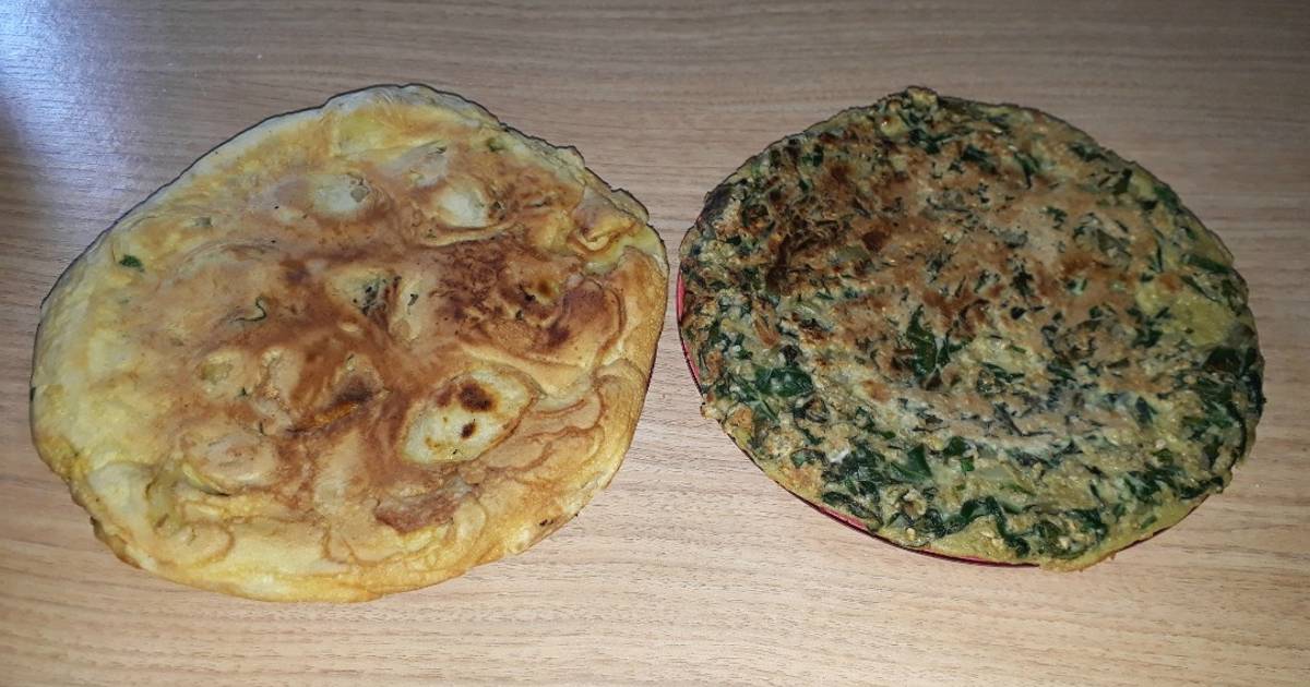 Tortillitas de papa y de acelga con avena Receta de Yanina Magali