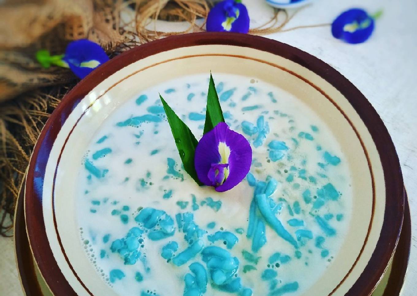 Cendol / Dawet (bunga telang)