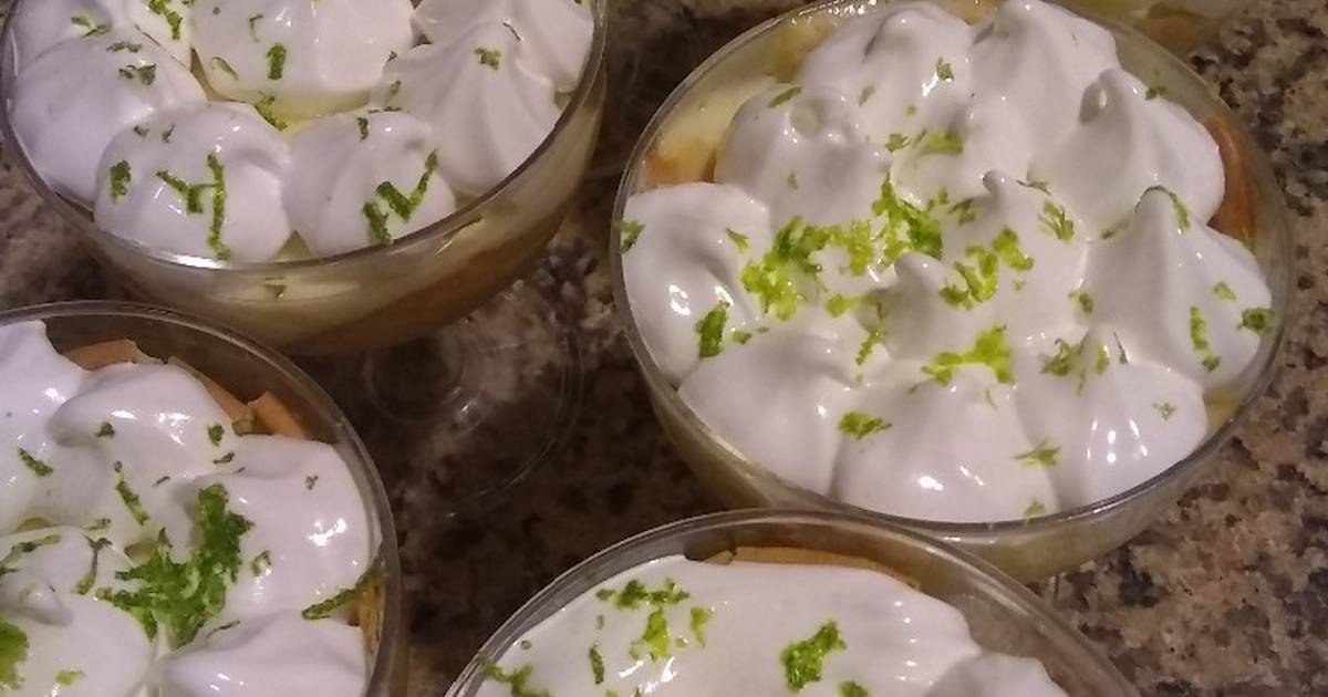 Pie de limón en copas Receta de Adriana Matamoros Cookpad