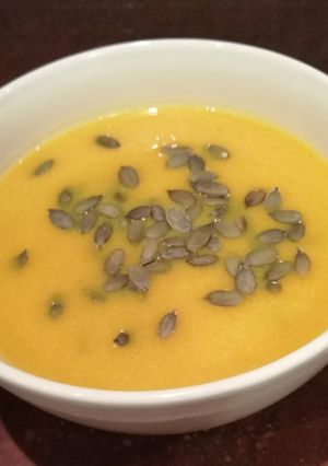 Sütőtökkrémleves recept fotója