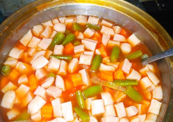 Easiest Way to Cook Delicious Sup Merah (sosis)