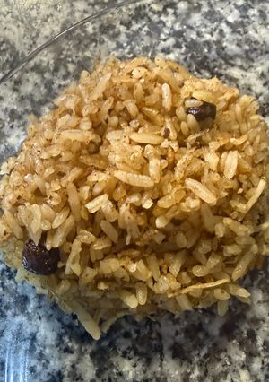 Una foto de Arroz de coco