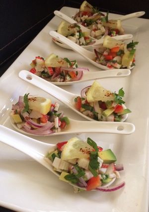Una foto de Ceviche de kanikama