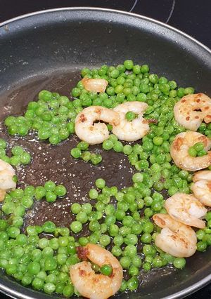 Una foto de Guisantes con Gambas