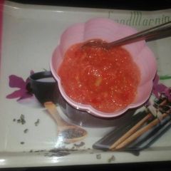 A picture of Tomato ke khati chutney.