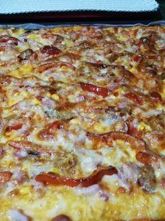 Una foto de Pizza casera