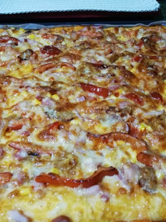 Una foto de Pizza casera